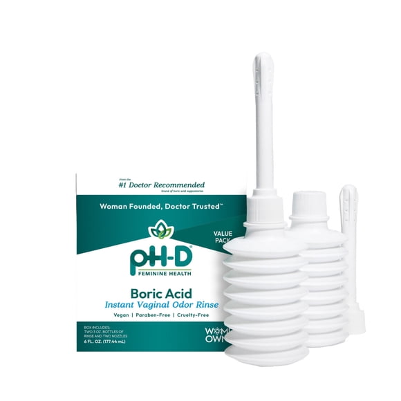 Enjuague Vaginal pHD Boric Acid 177ml Pack 2 Sin Aroma