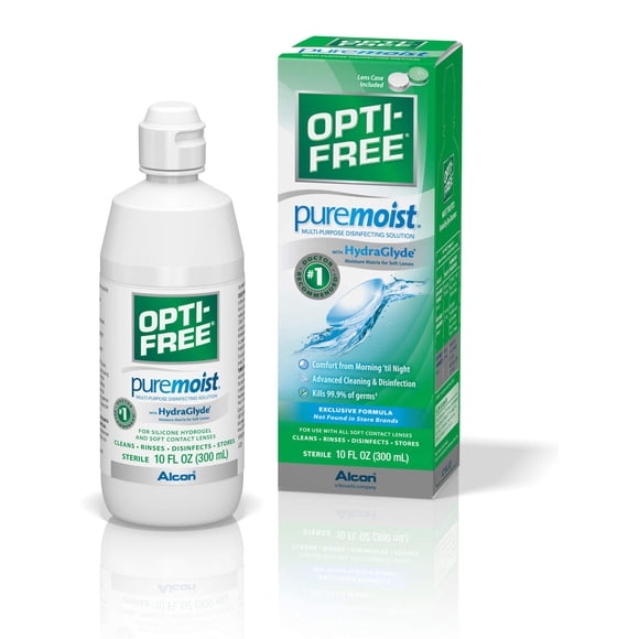 Solución para lentes de contacto Opti-Free Puremoist 300 ml con estuche