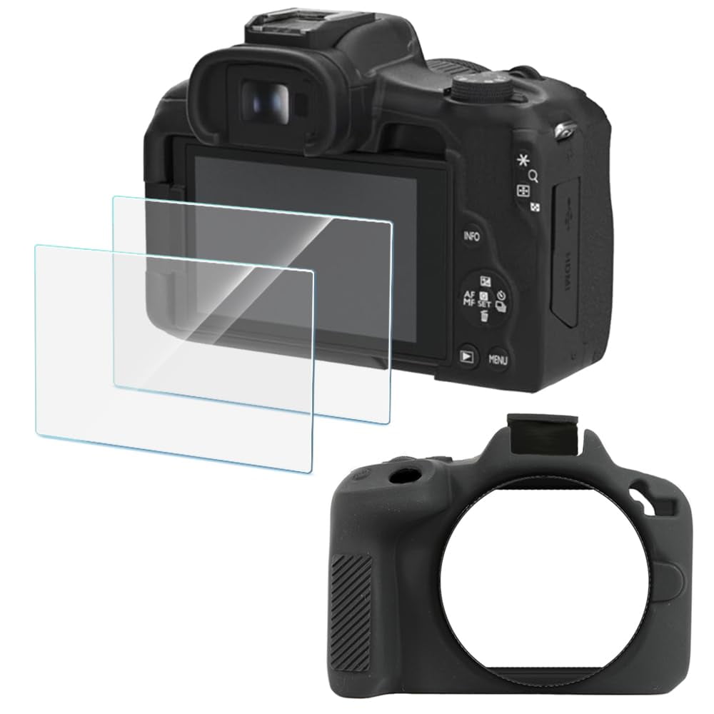 Huadu - Protector De Pantalla Y Funda De Silicona Para Cámara Canon Eos R50