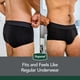 thumbnail image 5 of Ropa interior lavable para incontinencia adulta Depend para hombre, color negro, 5 of 8