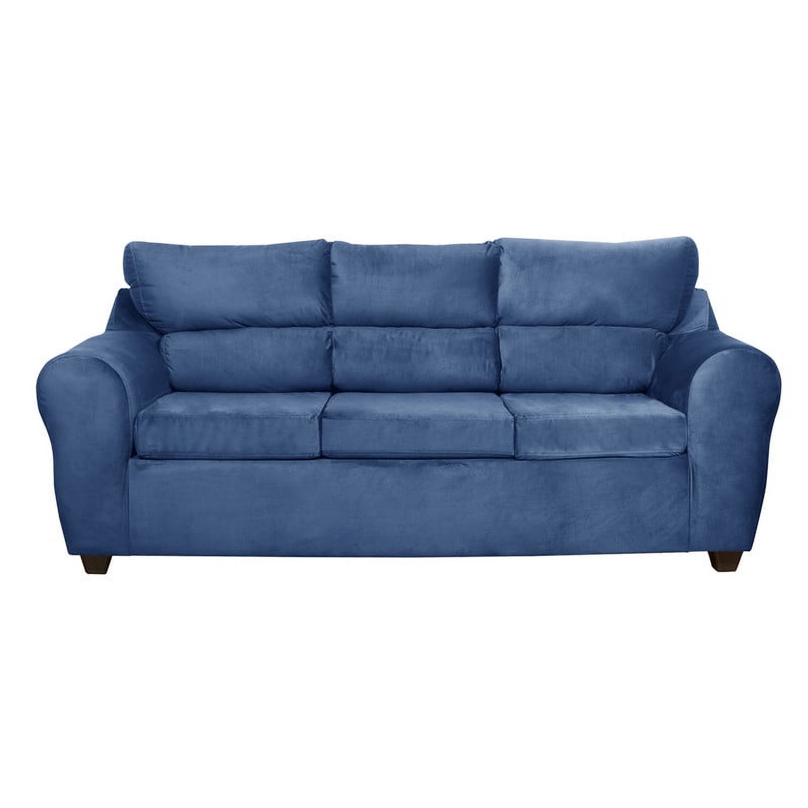 Mexx Muebles - Sofa Dubai 3 Cuerpos Felpa Petroleo