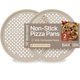 thumbnail image 1 of Bandeja para hornear pizza Bakken redonda perforada de acero al carbono, paquete de 2, 1 of 8