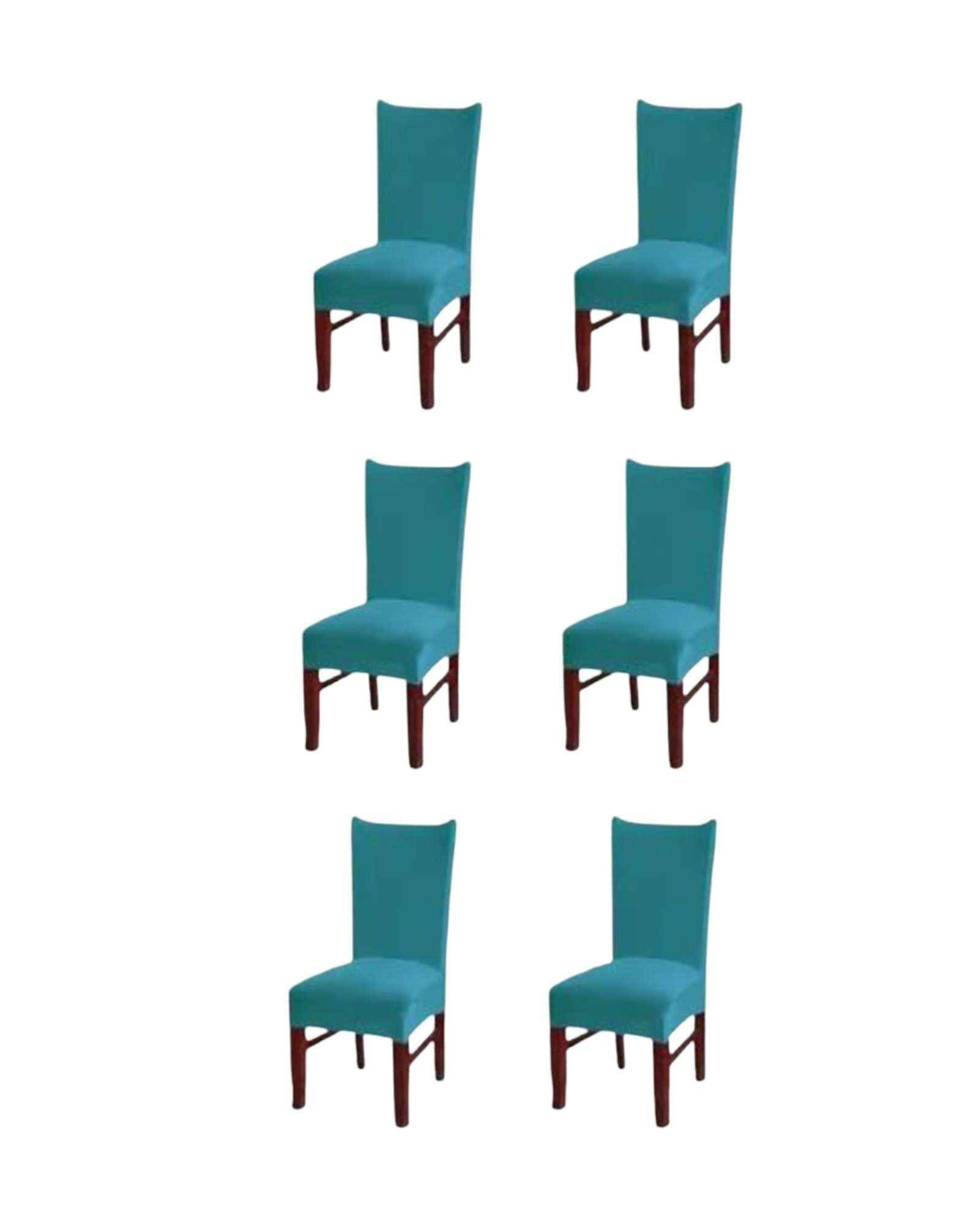 Todo Para El Hogar - Pack De 6 Fundas Elasticas Lisas Para Sillas
