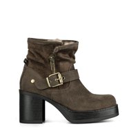 Botin Casual Mujer Taco Grueso Con Felpa Comodo Weide Czy608