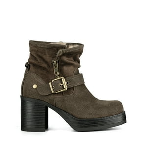 Botin Casual Mujer Taco Grueso Con Felpa Comodo Weide Czy608