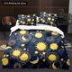 thumbnail image 1 of Sun Moon Duvet Cover Boho Magic Style Bedding Set for Teens Adults Golden Exotic Tribe Polyester Quilt Cover Bed Sheets, 1 of 5
