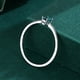 thumbnail image 2 of Dainty Sterling Silver Promise Ring with Faux Gemstones - Perfect Gift for Women and Girls on Birthdays, Valentine's Day, and Anniversaries, 2 of 5