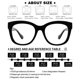 thumbnail image 5 of AEZUNI Lentes de Lectura Oversize para Mujer, Grandes, con Aumentos 0 a 6.0 (Negro, 125), 5 of 6