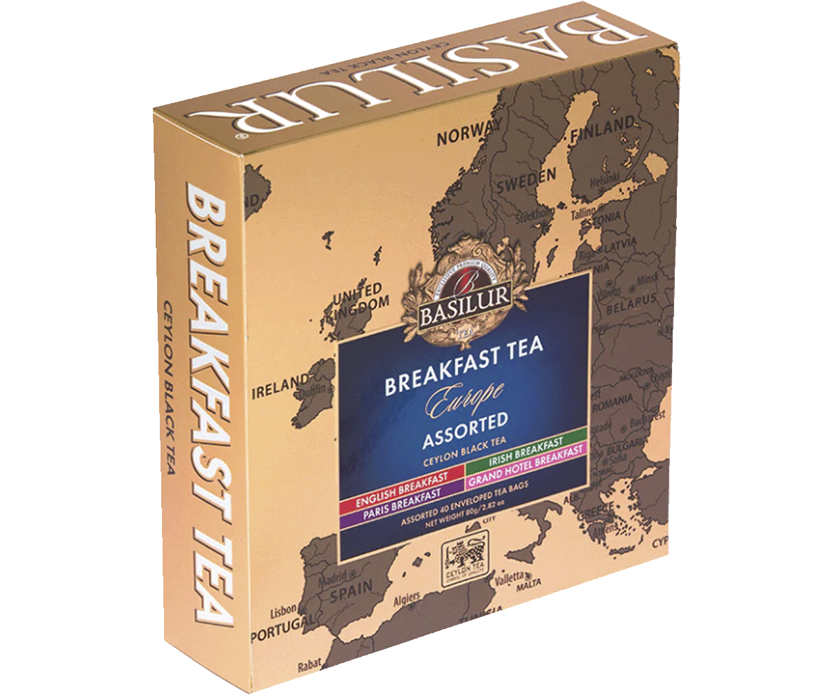 Caja De Té - Breakfast Europa - 40 Bolsitas - Basilur