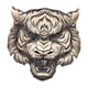 thumbnail image 1 of Tiger Head Auto Emblema Etiqueta Calcomanía Decoración del cuerpo Decorativo Retro Etiqueta universal Insignia para capó de automóvil Parachoques, 1 of 5