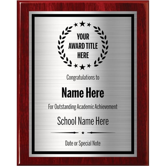 Placas de premio Awards4U personalizadas, grabadas y personalizables