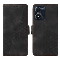 Carcasa Foxdock Vivo Y56 5G De Cuero Pu, Diseño Acolchado Clásico, Protección Contra Caídas Y Rayones