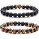 thumbnail image 1 of Set de Pulseras Hamoery de Piedra Ojo de Tigre de 8 mm Elásticas, 1 of 3
