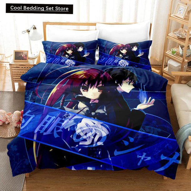 Kawaii Girl Cartoon Shakugan No Shana Bedding Set Anime Bed Linen Quilt Duvet Cover Sets Home Decor Size Gift Bed Sheets