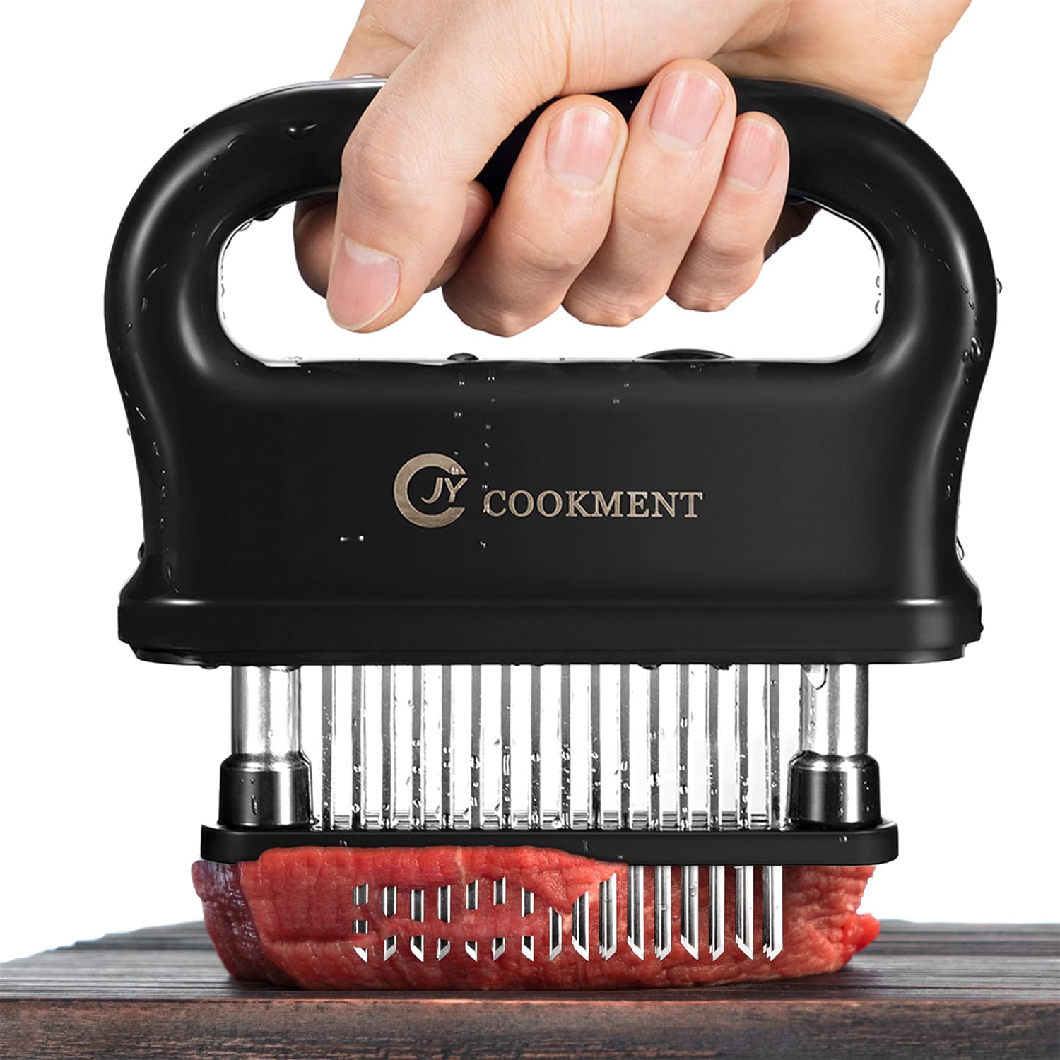 Ablandador De Carne Jy Cookment Con 48 Cuchillas De Acero Inoxidable