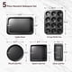 thumbnail image 2 of Juego de bandejas para hornear CasaCulina, 5 piezas, antiadherentes, color negro, 2 of 7