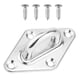 thumbnail image 4 of Placa de ojo de acero inoxidable en forma de diamante placa ocular cubierta de barco hardware bisagra 79mm, 4 of 5