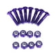 thumbnail image 1 of 8 piezas de repuesto para hardware de camión de skateboard tornillos de longboard tornillos morados, 1 of 3