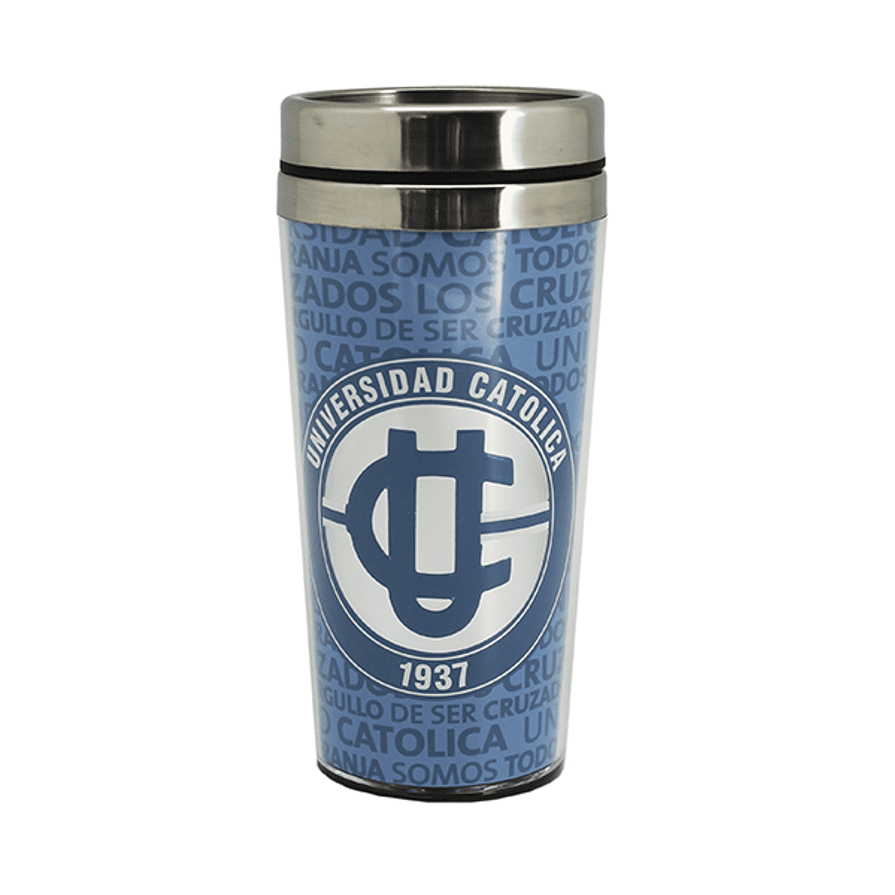 Catolica - Mug Termico Logo Plateado U Católica