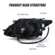 thumbnail image 4 of Conjunto de faros ADCARLIGHTS para Nissan Rogue 2014-2016, 4 of 9