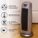 thumbnail image 2 of Torre eléctrica oscilante de cerámica Space Heater Comfort Zone, 2 of 9