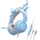 thumbnail image 2 of Audífonos es Para Juegos Con Cable Con Micrófono De 3,5 Mm USB Ligero Para Tableta Portátil Azul, 2 of 3
