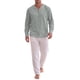 thumbnail image 2 of INSPIRE CHIC Camisa de Hombre de Algodón y Lino de Manga Larga con Botones Casual L Gris, 2 of 6