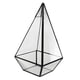 thumbnail image 1 of Pirámide De Cristal Geométrica Terrarium Caja Tabletop Sampulent Sembrador Negro, 1 of 3