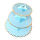 thumbnail image 2 of Soporte De Cartón Para Magdalenas Fiesta Y Boda Postre Pastelería Cake Tower Azul, 2 of 5