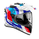 thumbnail image 2 of Casco para moto Airoh Bandit Horn Blanco brillo, 2 of 4