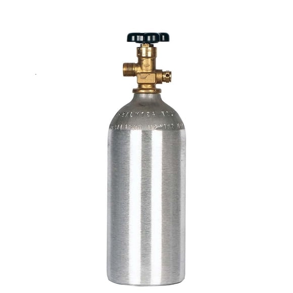 Cilindro de CO₂ Luxfer 1,1 kg Válvula CGA 320 35,1 cm