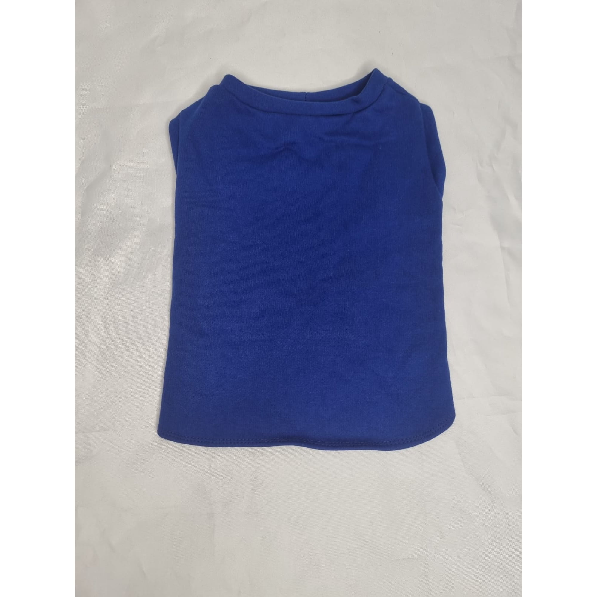 Polerón mascota azul talla M corto