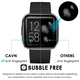 thumbnail image 3 of 4 piezas Compatible con Fitbit Versa 2 película protectora, película protectora de pantalla curva 3D, cobertura completa, cubierta protectora de vidrio templado antiarañazos sin burbujas impermeable, 3 of 8