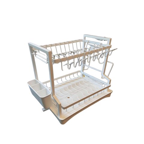 Genérico - Escurridor De Platos De Gran Capacidad Blanco