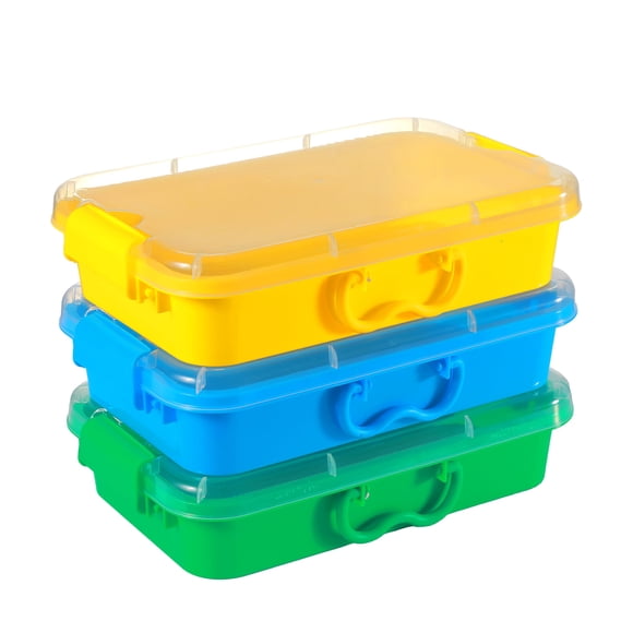 Contenedor de almacenamiento Sensory Bin Carolart, paquete de 3, 13.5 pulgadas