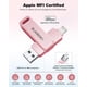 thumbnail image 2 of Unidad flash BLANBOK de 256 GB certificada por MFi para iPhone, color rosa, 2 of 8