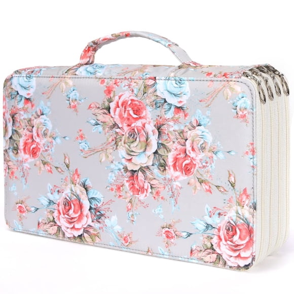 Estuche para lápices de colores Vomgomfom, 300 lápices, gris