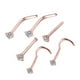 thumbnail image 5 of 6 Anillos De Nariz Con Sacacorchos De Acero Inoxidable Para Hombres Y Mujeres, Cumpleaños, Oro Rosa, 5 of 5