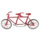 thumbnail image 2 of Escala 1 16 Bicicleta Tándem Bicicleta Modelo Réplica Juguete Coleccionables Rojo Completo, 2 of 5