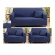 thumbnail image 1 of Funda Para Sillón Kit 3+1+1 Cuerpos Diseño Tipo (t) Tfi Tipo T / Azul marino, 1 of 3