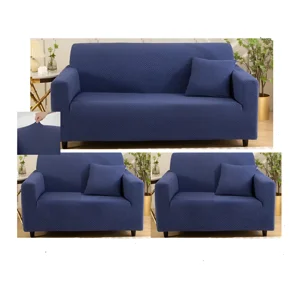 Casadeliacl - Funda Para Sillón Kit 3+1+1 Cuerpos Diseño Tipo (T) Tfi Tipo T / Azul Marino