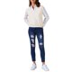 thumbnail image 2 of INSPIRE CHIC Chaleco de Suéter de Regreso a Clases para Mujer Cuello en V Sin Mangas Uniforme Clásico Tops de Jersey Tejido S Beige, 2 of 6