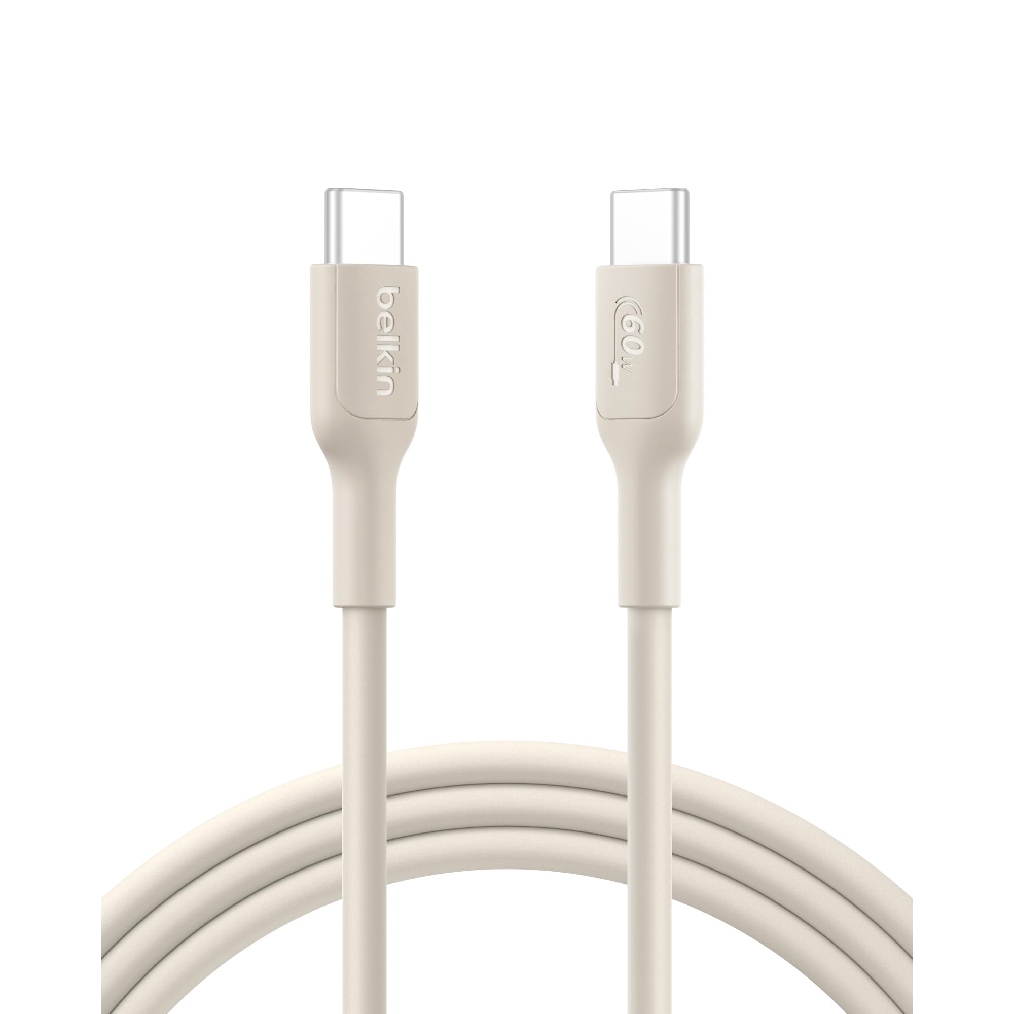 Cable Usb-c A Usb-c Belkin Eco De 2 M Y 60 W De Carga Rápida, Color Arena