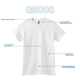 thumbnail image 5 of Camiseta Gildan Ultra Cotton G2000 para adultos, 4XL, blanca, paquete de 2, 5 of 5