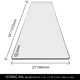 thumbnail image 2 of Alfombrilla de ratón ICONIC-PRO PC GEAR 137x58 cm Blanca 4 mm, 2 of 9