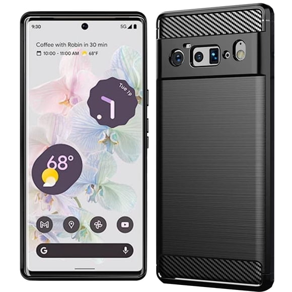 Funda para Google Pixel 6 Pro 6.7" de TPU suave negra Folmeikat