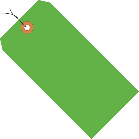 Etiquetas de envío Top Pack Supply 9x4 cm verde - paquete de 1000 unidades