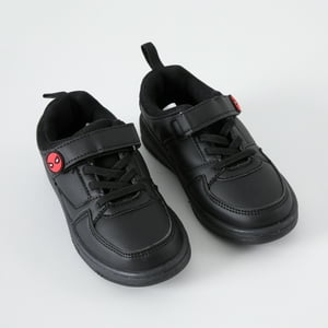Zapatilla Escolar Niño Spiderman Logo Negro Marvel