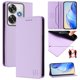 thumbnail image 1 of Funda Billetera con Soporte para Xiaomi Poco F6 Bloqueo RFID Plegable Morado claro, 1 of 6