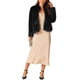 thumbnail image 2 of INSPIRE CHIC Chaqueta Recortada de Forro Polar para Mujer 2024, Manga Larga de Piel Sintética con Bolsillos, Abrigo de Invierno Cálido y Peludo XL Negro, 2 of 5